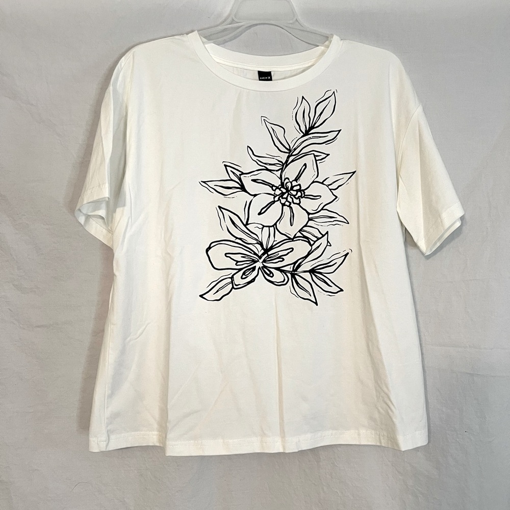 Floral Drawn Tee